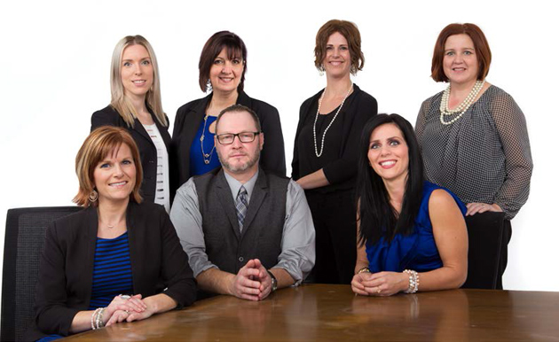 Pictured from left to right, back row: Adèle Green, internal review specialist; Florence Flower,<br>client service specialist; Grace Samson, internal review specialist; Robyn Gardner Losier, internal review specialist. Front row: Rebecca Bonnell Conners, internal review specialist;<br>Tim MacFarlane, manager, IRO; Stephanie Allport, administrator.
